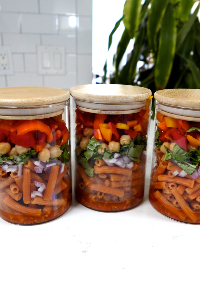 Meal Prep Pasta Salad - Plant Forward Sabrina