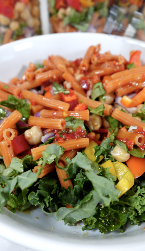 Meal Prep Pasta Salad - Plant Forward Sabrina